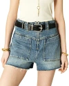 BA&SH BA & SH DAVID DENIM SHORTS IN LIGHT USED BLUE