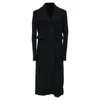 Ba&sh Ba & Sh Double-breasted Midi Coat In Black Wool In Black