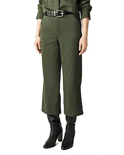 Ba&sh Ba & Sh Estin Cotton Cropped Pants In Khaki