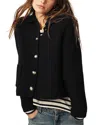 Ba&sh Ba & Sh Gabriel Button Front Cardigan In Navy