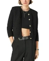 Ba&sh Ba & Sh Gaspard Crewneck Cardigan Sweater In Black