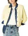 Ba&sh Ba & Sh Gaspard Crewneck Cardigan Sweater In Yellow