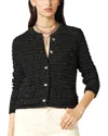 Ba&sh Gaston Metallic-threading Cardigan In Silver