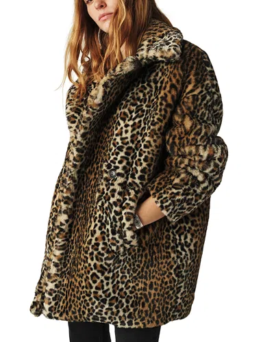 Ba&sh Jade Midi Length Coat In Natural