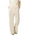 Ba&sh Ba & Sh Josta Snap Seam Wide Leg Pants In Off White