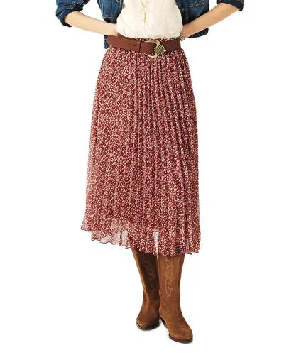 Ba&sh Ba & Sh Kamy Pleated Midi Skirt In White