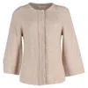 Ba&sh Ba & Sh Knitted Cardigan In Cream Wool In Neutral