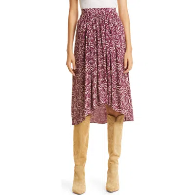 Ba&sh Lenny Print Skirt In Purple