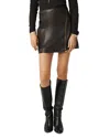 Ba&sh Ba & Sh Mala Leather Skirt In Brown