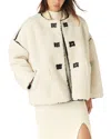 Ba&sh Ba & Sh Manteau Faxu Shearling Coat In Off White