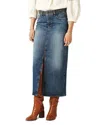 Ba&sh Math Midi Skirt In Blue In Blue Jeans