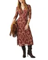 Ba&sh Ba & Sh Matsa Midi Dress In Brick