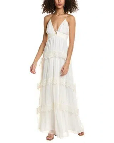 Pre-owned Ba&sh Maxi Dress Women's White 3/l