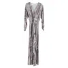 Ba&sh Ba & Sh Metallic Santana Dress In Multicolor Polyester In Multi