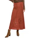 Ba&sh Midi Skirt In Brown