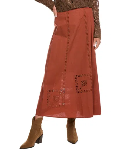Ba&sh Midi Skirt In Brown