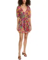 Ba&sh Women's Squareneck Mini Sheath Dress In Multi