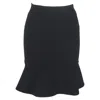 Ba&sh Ba & Sh Mini Flared Skirt In Black Wool In Black