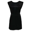 Ba&sh Ba & Sh Mini Scoop Neck Backless Dress In Black Satin In Black