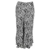 Ba&sh Ba & Sh Oddy Printed Midi Skirt In Black And White Viscose In Black
