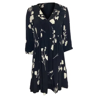 Ba&sh Ba & Sh Pansy Floral Mini Dress In Black Viscose