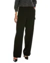 Ba&sh Moloy Monogram-jacquard Straight-leg Trousers In Black