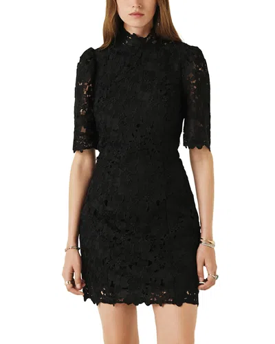 Ba&sh Ba & Sh Pavel Lace Mini Dress In Black