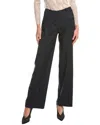 Ba&sh Moloy Monogram-jacquard Straight-leg Trousers In Blue