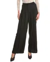 Ba&sh Moloy Monogram-jacquard Straight-leg Trousers In Blue
