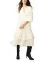 Ba&sh Plume Layered Midi Dress In Off White