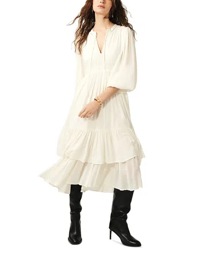 Ba&sh Ba & Sh Plume Midi Dress In White