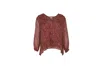 Ba&sh Ba & Sh Printed Blouse In Red Viscose In Red