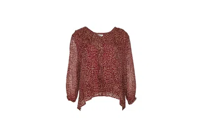 Ba&sh Ba & Sh Printed Blouse In Red Viscose