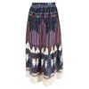 Ba&sh Ba & Sh Printed Midi Skirt In Multicolor Viscose
