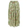 Ba&sh Ba & Sh Raya Floral Printed Midi Skirt In Multicolor Viscose