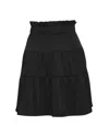 Ba&sh Ba & Sh Ruffy Tiered Skirt In Black Polyester In Black