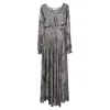Ba&sh Ba & Sh Santana Metallic Maxi Dress In Multicolor Polyester In Multi