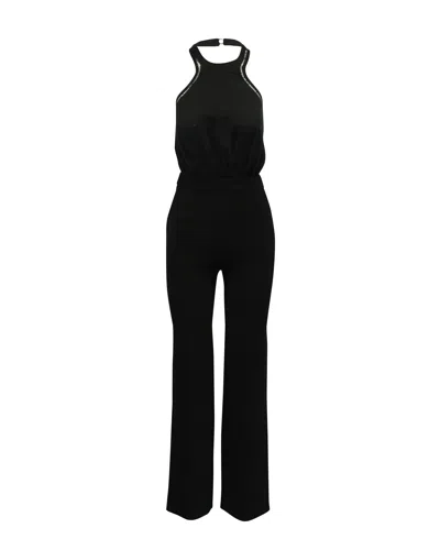 Ba&sh Ba & Sh Saudry Open-back Jumpsuit In Black Polyester