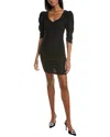 Ba&sh Wally Draped Sheath Dress In Black