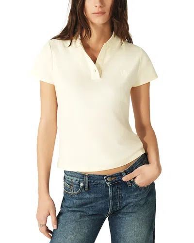 Ba&sh Ba & Sh Shy Polo Top In Off White