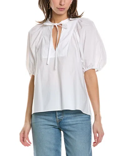 Ba&sh Split Neck Blouse In Fuchsia