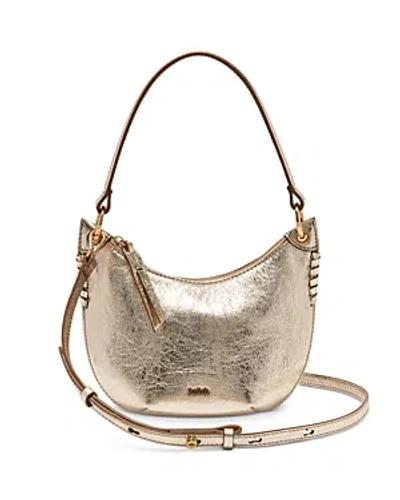 Ba&sh Ba & Sh Swing Metallic Leather Shoulder Bag In Gold