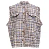 Ba&sh Ba & Sh Toba Vest In Multicolor Tweed In Multi