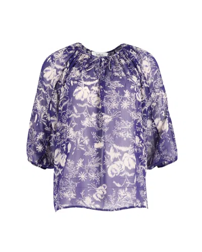 Ba&sh Ba & Sh Ulysse Blouse In Purple Polyester