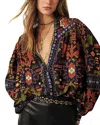 Ba&sh Multicolor Shirt With All-over Graphic Print In Black