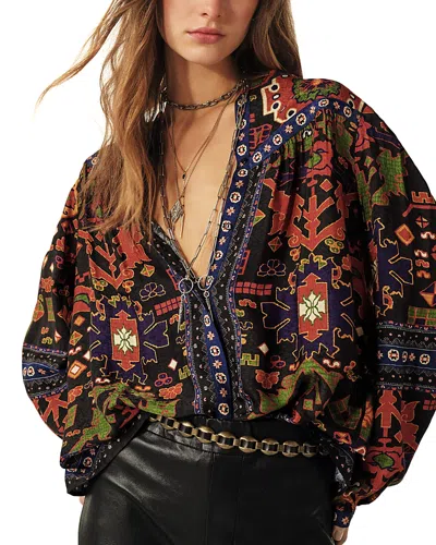 Ba&sh Multicolor Shirt With All-over Graphic Print