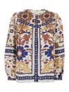 Ba&sh Varone Blouse In Ecru In Multi