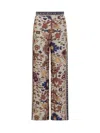 Ba&sh Vlyde Patterned Wide-leg Trousers In Beige