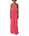 Ba&sh Wasta Tiered Maxi Dress In Fuchsia