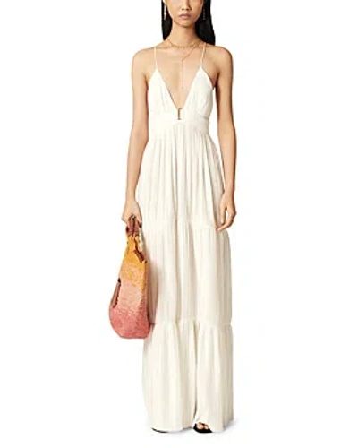 Ba&sh Ba & Sh Wasta Tiered Maxi Dress In White